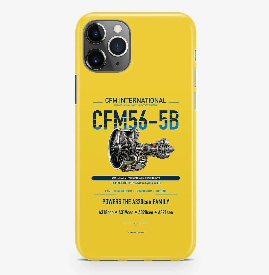 CFM56-5B Case ProMax design on yellow iphone case promax