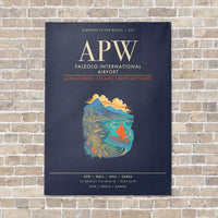 Thumbnail for Faleolo International Airport APW - Canvas Framed - Navy Blue