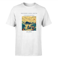 Thumbnail for VINTAGE G4517 - The Desert Landing Ground - Premium T-Shirt design on white premium t shirt
