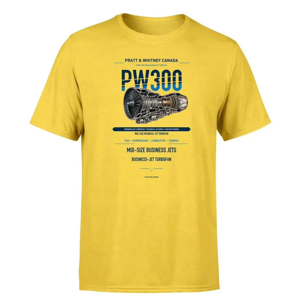 PW300 design on yellow single side