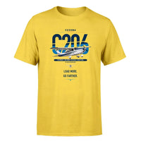 Thumbnail for Cessna 206 Stationair design on yellow t-shirt, single-side print