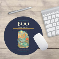 Thumbnail for Bod Airport BOO Mouse-Pad Round - Navy Blue