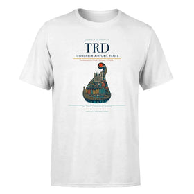 Single-Side Printing — Trondheim Airport, Vrnes (TRD) Double-Side T-Shirt