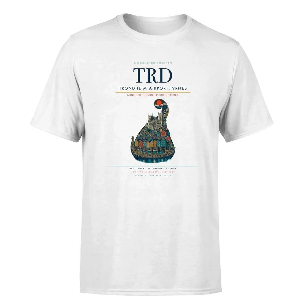 Trondheim Airport (TRD) Premium T-Shirt White