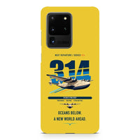 Thumbnail for Boeing 314 Clipper design on samsung case - yellow