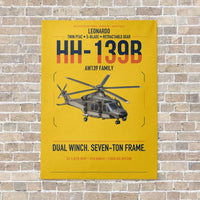 Thumbnail for Leonardo HH-139B vertical canvas print - no frame - yellow background
