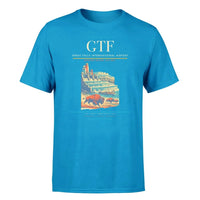 Thumbnail for Great Falls International Airport (GTF) T-Shirt single-side front print in Turquoise | great-falls-international-airport-gtf-double-side-t-shirt