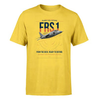 Thumbnail for British Aerospace Sea Harrier FRS.1 design on yellow t-shirt, single-side print