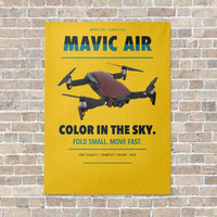Thumbnail for DJI Mavic Air vertical canvas print - no frame - yellow background