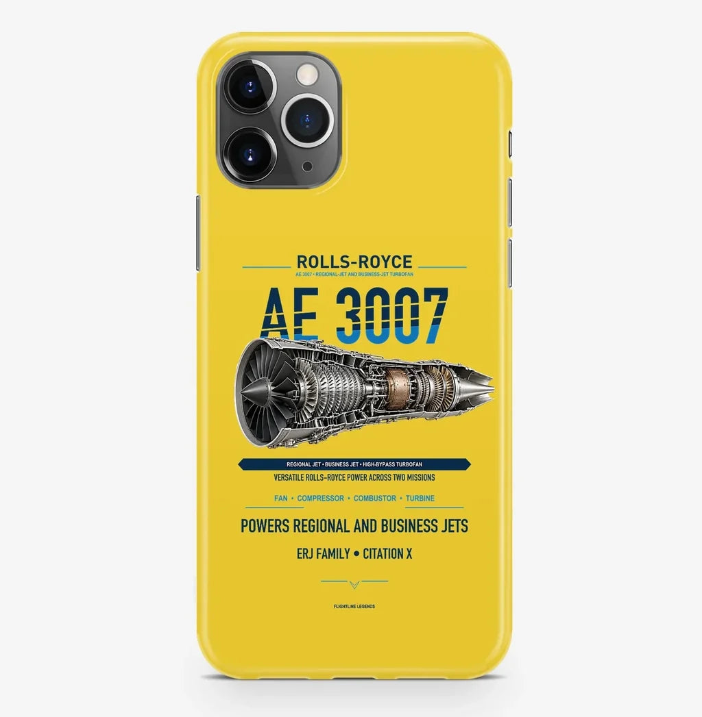 AE 3007 Case ProMax design on yellow iphone case promax