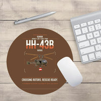 Thumbnail for Kaman HH-43B Huskie design on brown round mouse pad