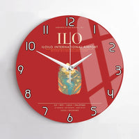 Thumbnail for Iloilo International Airport ILO Wall-Clock No-Frame - Red