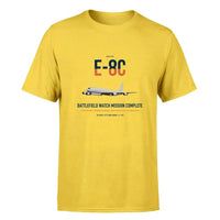 Thumbnail for E-8C Joint STARS design on yellow double-side t-shirt, single-side print