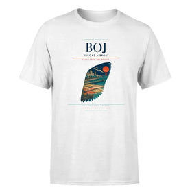Single-Side Printing — Burgas Airport (BOJ) Double-Side T-Shirt