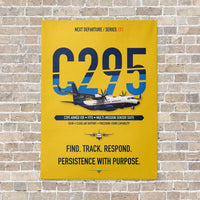 Thumbnail for Airbus C295 Armed ISR vertical canvas print - no frame - yellow background