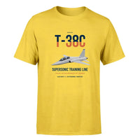 Thumbnail for T-38C Talon design on yellow double-side t-shirt, single-side print