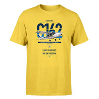 Thumbnail for Cessna 162 Skycatcher design on yellow t-shirt, single-side print