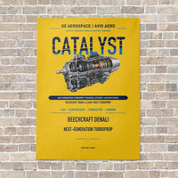 Thumbnail for CATALYST vertical canvas print - no frame - yellow background