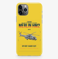 Thumbnail for Leonardo AW101 Merlin HM2 design on yellow magsafe iphone case, for iPhone Pro Max