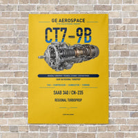Thumbnail for CT7-9B vertical canvas print - no frame - yellow background