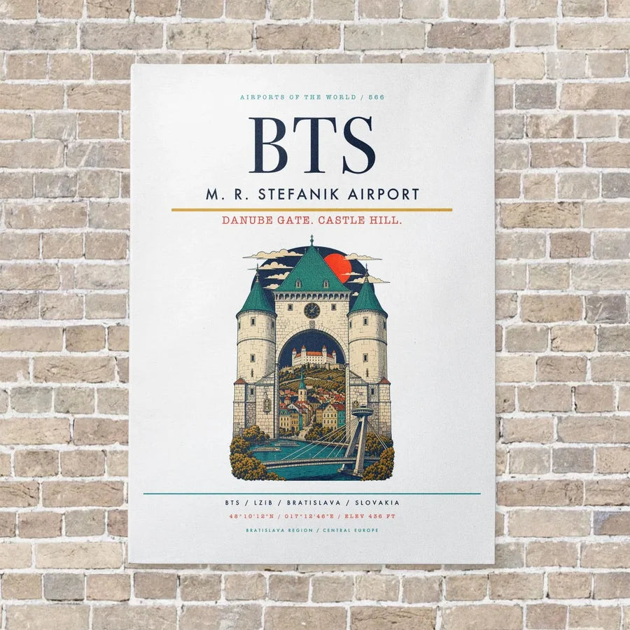M. R. Stefanik Airport BTS - Canvas No Frame - White