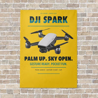 Thumbnail for DJI Spark vertical canvas print - no frame - yellow background