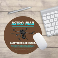 Thumbnail for Freefly Astro Max design on brown round mouse pad