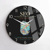 Thumbnail for San Francisco International Airport SFO Wall-Clock No-Frame - Black