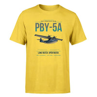Thumbnail for PBY-5A Catalina design on yellow double-side t-shirt, single-side print