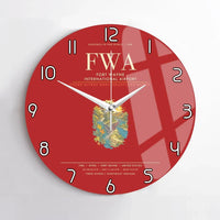Thumbnail for Fort Wayne International Airport FWA Wall-Clock No-Frame - Red