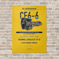 Thumbnail for CF6-6 vertical canvas print - no frame - yellow background