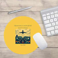 Thumbnail for VINTAGE G4303 - The Runway Light River - Designed Mouse Pads design on yellow round