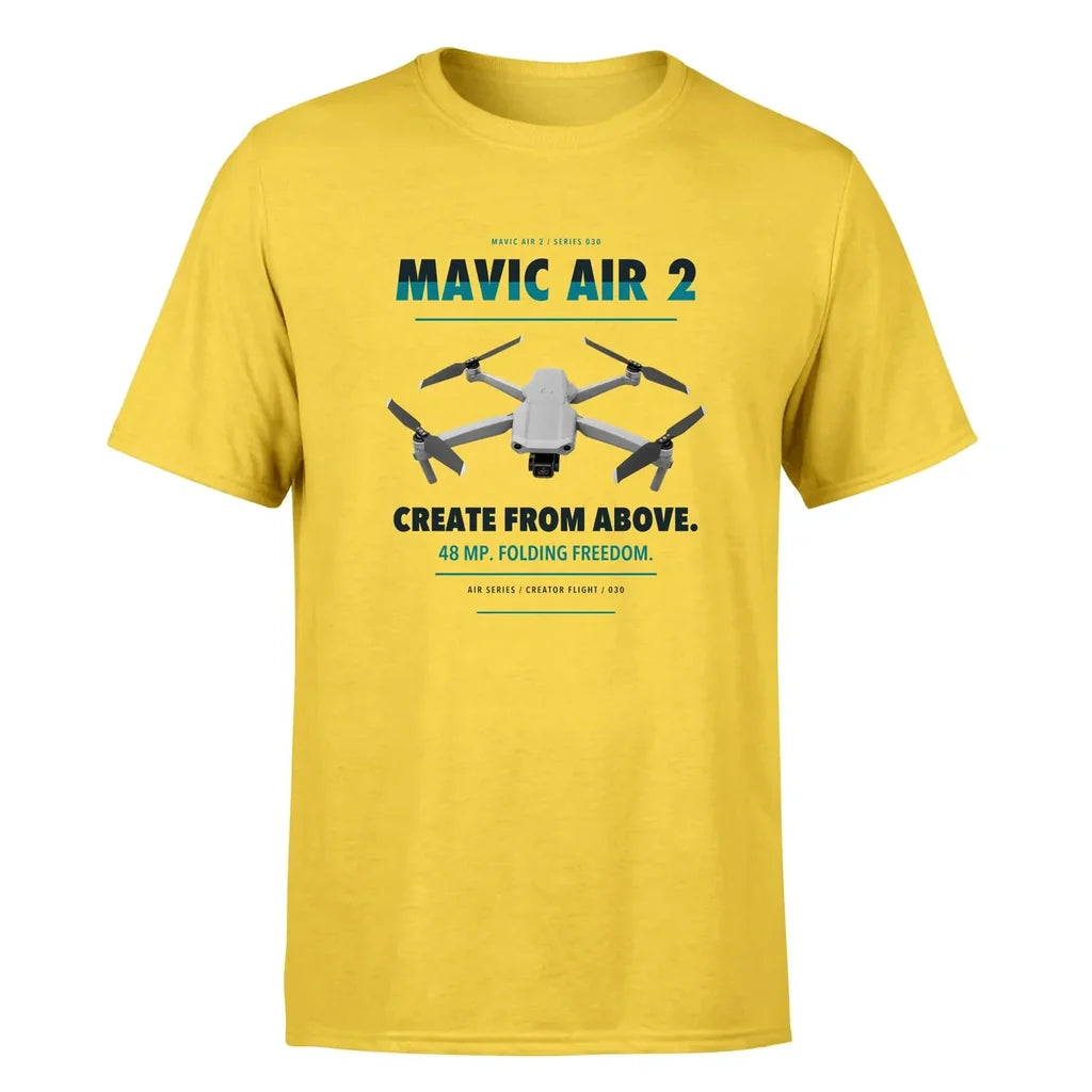 DJI Mavic Air 2 design on yellow single side