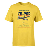Thumbnail for KB-29P SUPERFORTRESS design on yellow double-side t-shirt, single-side print