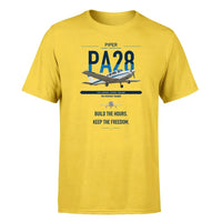 Thumbnail for Piper PA-28 Cherokee design on yellow t-shirt, single-side print
