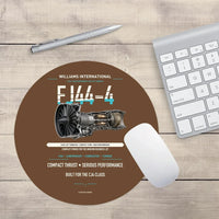 Thumbnail for FJ44-4 design on brown round mouse pad