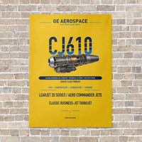 Thumbnail for CJ610 vertical canvas print - no frame - yellow background
