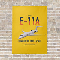 Thumbnail for E-11A BACN vertical canvas print - no frame - yellow background