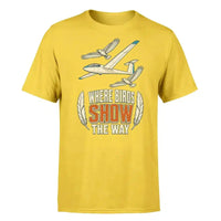 Thumbnail for SIGNAL 188 - Where Birds Show The Way - Premium T-Shirt design on yellow premium t shirt
