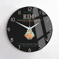 Thumbnail for Raleigh-Durham International Airport RDU Wall-Clock No-Frame - Black