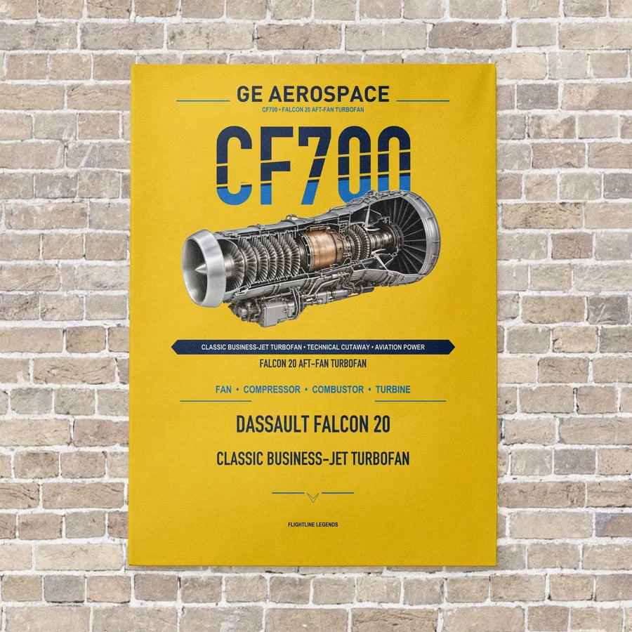 CF700 vertical canvas print - no frame - yellow background