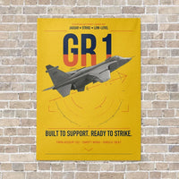 Thumbnail for SEPECAT Jaguar GR1 vertical canvas print - no frame - yellow background
