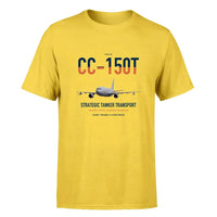 Thumbnail for Airbus CC-150T Polaris design on yellow double-side t-shirt, single-side print