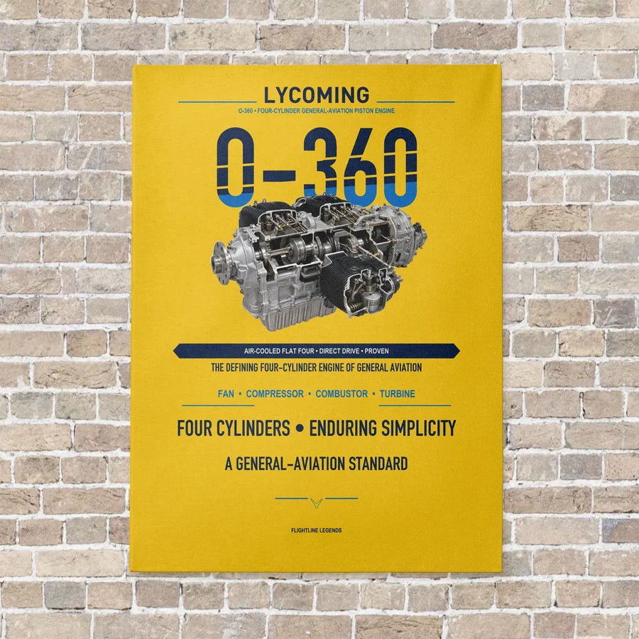 O-360 vertical canvas print - no frame - yellow background
