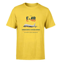 Thumbnail for E-4B Nightwatch design on yellow double-side t-shirt, single-side print