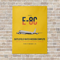 Thumbnail for E-8C Joint STARS vertical canvas print - no frame - yellow background