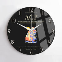 Thumbnail for Malaga-Costa del Sol Airport AGP Wall-Clock No-Frame - Black