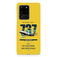 Thumbnail for Boeing 737-300 Classic design on samsung case - yellow