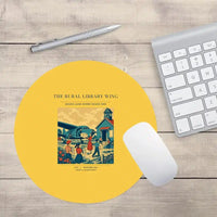 Thumbnail for VINTAGE G4392 - The Rural Library Wing - Designed Mouse Pads design on yellow round