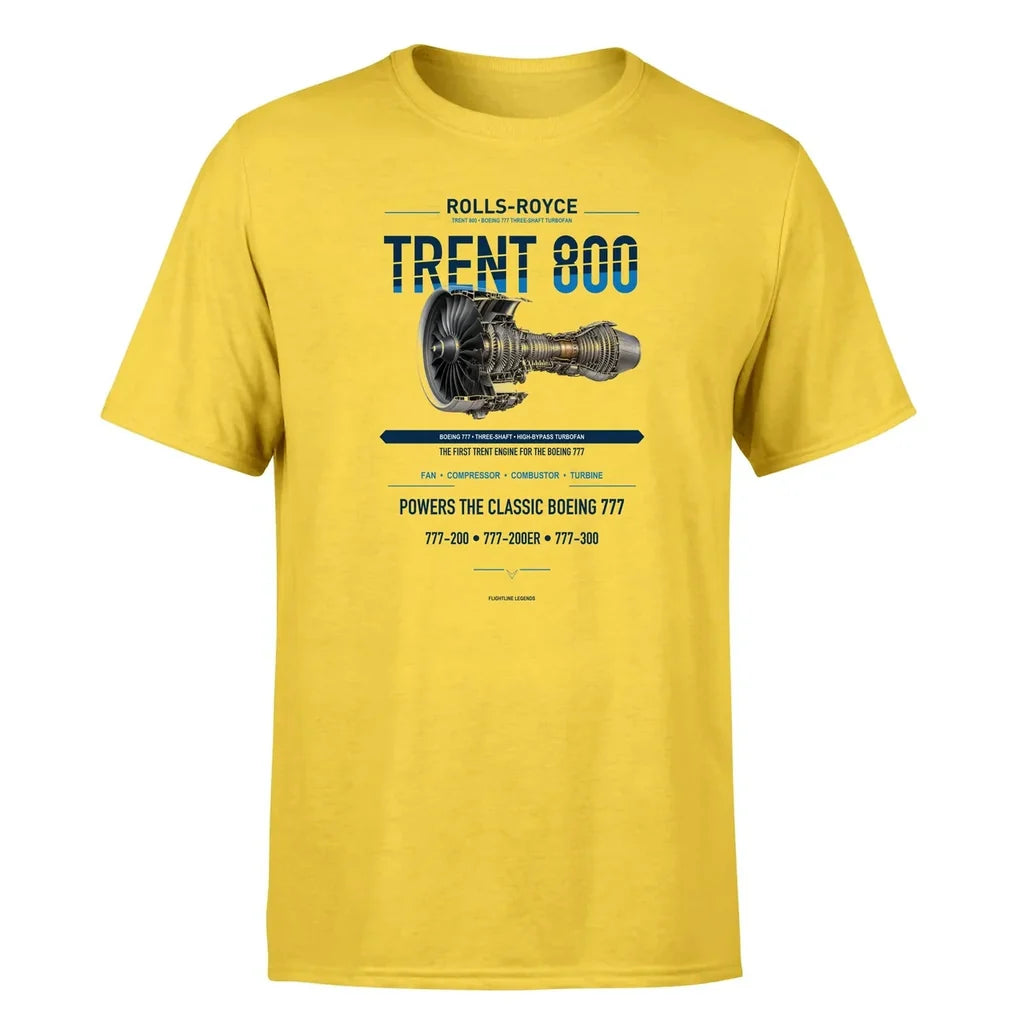 TRENT 800 design on yellow single side